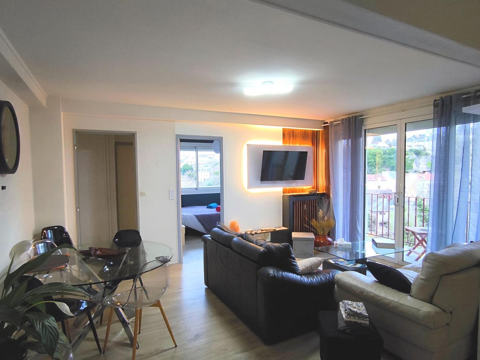 Chez Jean-Claude, Vue Panoramique Au Reveil Appartement Poitiers Buitenkant foto