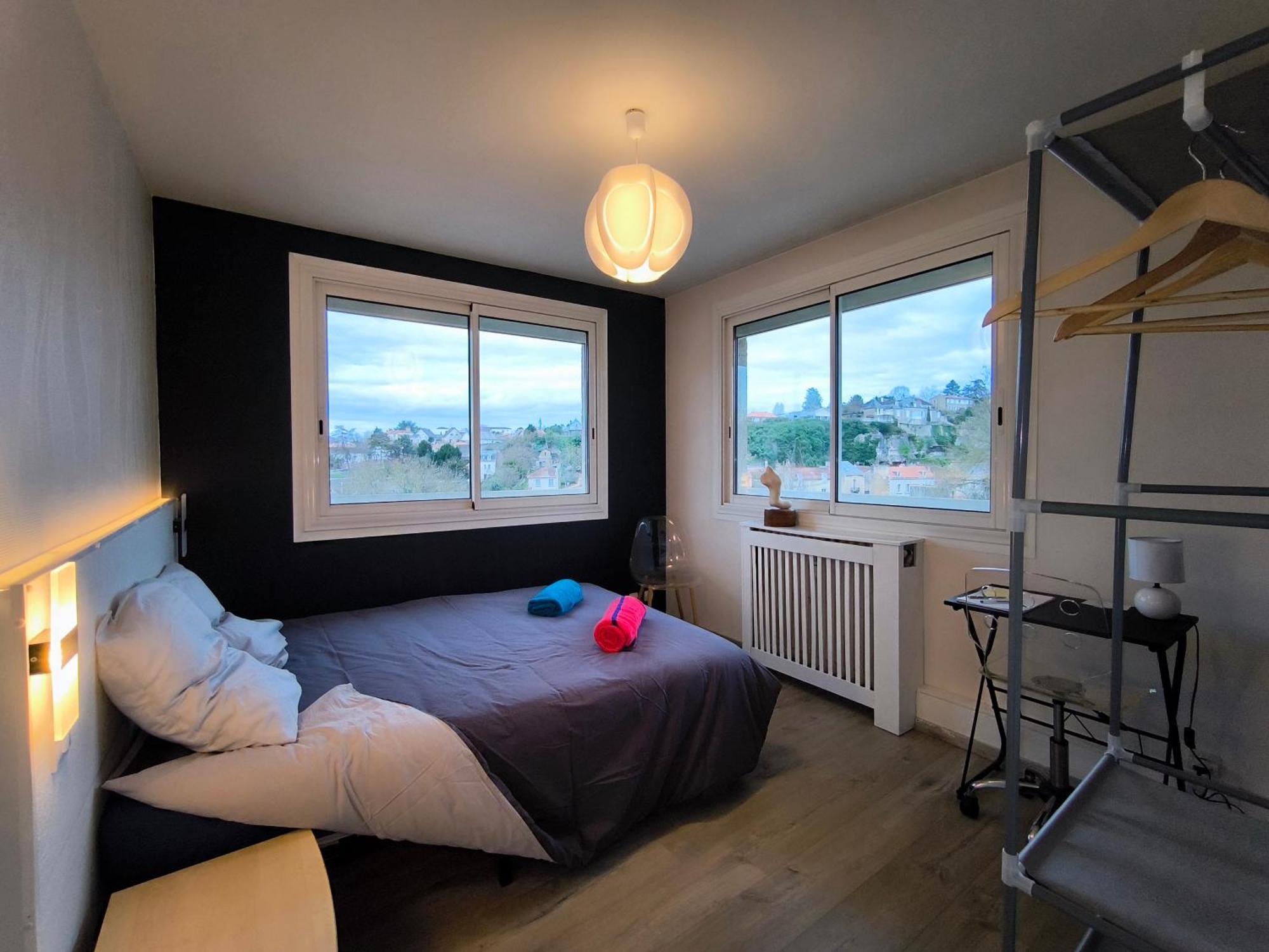 Chez Jean-Claude, Vue Panoramique Au Reveil Appartement Poitiers Buitenkant foto